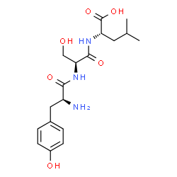 ChemSpider 2D Image | L-Tyrosyl-L-seryl-L-leucine | C18H27N3O6
