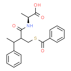 ChemSpider 2D Image | N-{2-[(Benzoylsulfanyl)methyl]-3-phenylbutanoyl}-L-alanine | C21H23NO4S