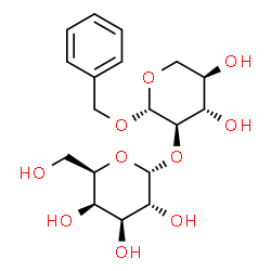 ChemSpider 2D Image | Benzyl 2-O-alpha-D-galactopyranosyl-beta-D-xylopyranoside | C18H26O10