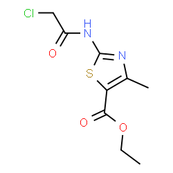 ChemSpider 2D Image | ethyl 2-(2-chloroacetamido)-4-methylthiazole-5-carboxylate | C9H11ClN2O3S