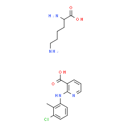 ChemSpider 2D Image | CLONIXIN LYSINE | C19H25ClN4O4
