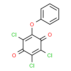 ChemSpider 2D Image | 2,3,5-Trichloro-6-phenoxy-1,4-benzoquinone | C12H5Cl3O3