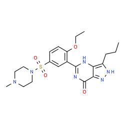 ChemSpider 2D Image | Pyrazole N-Demethyl Sildenafil | C21H28N6O4S