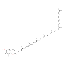 ChemSpider 2D Image | 2,7,8-Trimethyl-2-[(3E,7E,11E,15E,19E,23Z,27E)-4,8,12,16,20,24,28,32-octamethyl-3,7,11,15,19,23,27,31-tritriacontaoctaen-1-yl]-2H-chromen-6-ol | C53H80O2