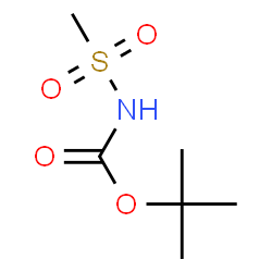 ChemSpider 2D Image | tert-Butyl (methylsulfonyl)carbamate | C6H13NO4S