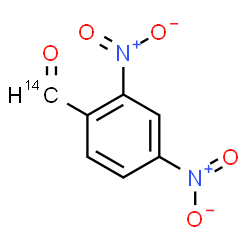 ChemSpider 2D Image | 2,4-Dinitro(formyl-~14~C)benzaldehyde | C614CH4N2O5