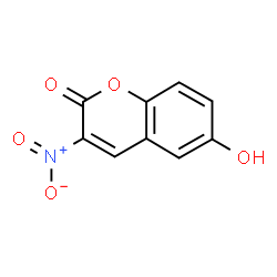 ChemSpider 2D Image | 6-Hydroxy-3-nitro-2H-chromen-2-one | C9H5NO5