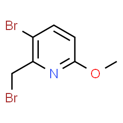 ChemSpider 2D Image | 3-Bromo-2-(bromomethyl)-6-methoxypyridine | C7H7Br2NO