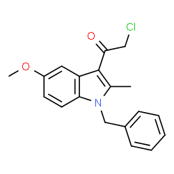 ChemSpider 2D Image | 1-(1-Benzyl-5-methoxy-2-methyl-1H-indol-3-yl)-2-chloroethanone | C19H18ClNO2