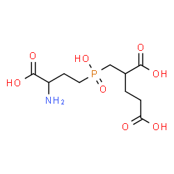ChemSpider 2D Image | 2-{[(3-Amino-3-carboxypropyl)(hydroxy)phosphoryl]methyl}pentanedioic acid | C10H18NO8P