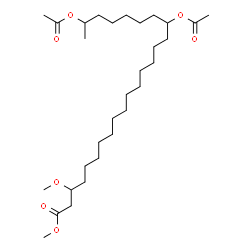 ChemSpider 2D Image | Methyl 17,23-diacetoxy-3-methoxytetracosanoate | C30H56O7
