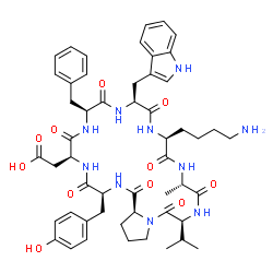 ChemSpider 2D Image | hymenamide K | C52H66N10O11