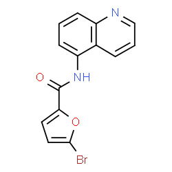 ChemSpider 2D Image | 5-Bromo-N-(5-quinolinyl)-2-furamide | C14H9BrN2O2