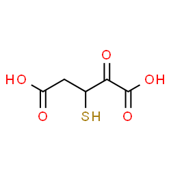 ChemSpider 2D Image | 2-Oxo-3-sulfanylpentanedioic acid | C5H6O5S