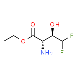 ChemSpider 2D Image | Ethyl 4,4-difluoro-L-allothreoninate | C6H11F2NO3