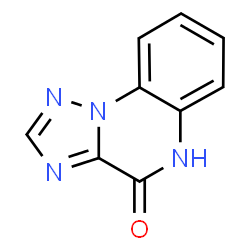 ChemSpider 2D Image | [1,2,4]triazolo[1,5-a]quinoxalin-4-ol | C9H6N4O