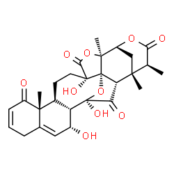 ChemSpider 2D Image | (1S,2S,3R,5R,6S,7R,14R,15S,18S,21S,25S)-5,7,18-Trihydroxy-1,14,21,25-tetramethyl-4,20,23-trioxaheptacyclo[20.3.1.1~2,5~.0~3,18~.0~3,21~.0~6,15~.0~9,14~]heptacosa-8,11-diene-13,19,24,27-tetrone | C28H32O10