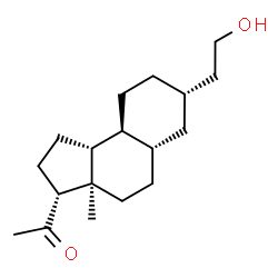 ChemSpider 2D Image | 1-[(3R,3aR,5aS,7S,9aS,9bR)-7-(2-Hydroxyethyl)-3a-methyldodecahydro-1H-cyclopenta[a]naphthalen-3-yl]ethanone | C18H30O2