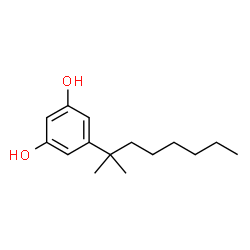 ChemSpider 2D Image | 5-(1,1-Dimethylheptyl)resorcinol | C15H24O2
