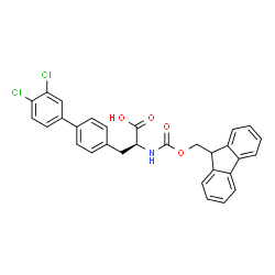 ChemSpider 2D Image | N-Fmoc-4-(3,4-dichlorophenyl)-L-phenylalanine | C30H23Cl2NO4
