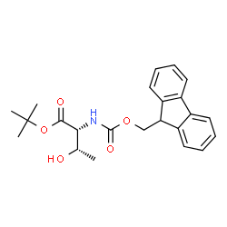 ChemSpider 2D Image | 2-Methyl-2-propanyl N-[(9H-fluoren-9-ylmethoxy)carbonyl]-D-threoninate | C23H27NO5