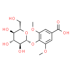 ChemSpider 2D Image | 4-(beta-L-Glucopyranosyloxy)-3,5-dimethoxybenzoic acid | C15H20O10