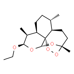 ChemSpider 2D Image | (1S,4R,5S,8R,9S,10R,12S,13S)-10-Ethoxy-1,5,9-trimethyl-11,14,15,16-tetraoxatetracyclo[10.3.1.0~4,13~.0~8,13~]hexadecane | C17H28O5