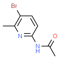 ChemSpider 2D Image | 2-Acetylamino-5-bromo-6-methylpyridine | C8H9BrN2O