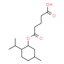 ChemSpider 2D Image | 5-[(2-Isopropyl-5-methylcyclohexyl)oxy]-5-oxopentanoic acid | C15H26O4