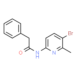 ChemSpider 2D Image | benzeneacetamide, N-(5-bromo-6-methyl-2-pyridinyl)- | C14H13BrN2O