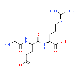 ChemSpider 2D Image | Glycyl-L-alpha-glutamyl-N~5~-(diaminomethylene)-L-ornithine | C13H24N6O6