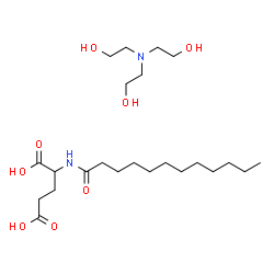 ChemSpider 2D Image | TRIETHANOLAMINE LAUROYL GLUTAMATE | C23H46N2O8