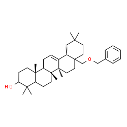 ChemSpider 2D Image | (5xi,9xi,17xi)-28-(Benzyloxy)olean-12-en-3-ol | C37H56O2