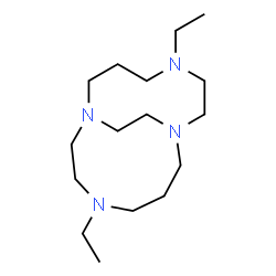 ChemSpider 2D Image | 4,11-Diethyl-1,4,8,11-tetraazabicyclo[6.6.2]hexadecane | C16H34N4