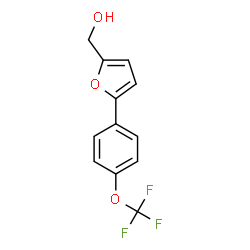 ChemSpider 2D Image | {5-[4-(Trifluoromethoxy)phenyl]-2-furyl}methanol | C12H9F3O3