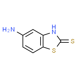 ChemSpider 2D Image | 5-amino-3H-1,3-benzothiazole-2-thione | C7H6N2S2