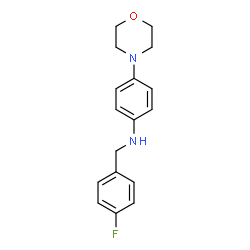 ChemSpider 2D Image | N-(4-Fluorobenzyl)-4-(4-morpholinyl)aniline | C17H19FN2O