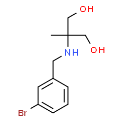 ChemSpider 2D Image | 2-[(3-Bromobenzyl)amino]-2-methyl-1,3-propanediol | C11H16BrNO2
