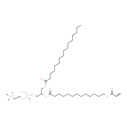 ChemSpider 2D Image | 4-Hydroxy-N,N,N-trimethyl-9,23-dioxo-7-[(palmitoyloxy)methyl]-3,5,8,22-tetraoxa-4-phosphapentacos-24-en-1-aminium 4-oxide | C40H77NO10P
