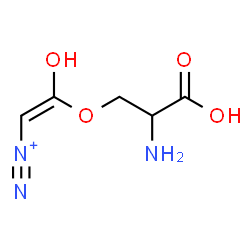 ChemSpider 2D Image | (Z)-2-(2-Amino-2-carboxyethoxy)-2-hydroxyethenediazonium | C5H8N3O4