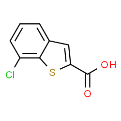 ChemSpider 2D Image | 7-Chloro-1-benzothiophene-2-carboxylic acid | C9H5ClO2S