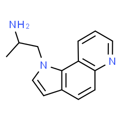 ChemSpider 2D Image | 1-(1H-Pyrrolo[2,3-f]quinolin-1-yl)-2-propanamine | C14H15N3