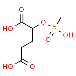 ChemSpider 2D Image | 2-{[Hydroxy(methyl)phosphoryl]oxy}pentanedioic acid | C6H11O7P
