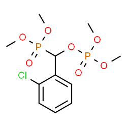 ChemSpider 2D Image | Dimethyl {(2-chlorophenyl)[(dimethoxyphosphoryl)oxy]methyl}phosphonate | C11H17ClO7P2