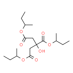 ChemSpider 2D Image | Tri-sec-butyl citrate | C18H32O7