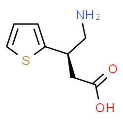 ChemSpider 2D Image | (3R)-4-Amino-3-(2-thienyl)butanoic acid | C8H11NO2S