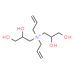 ChemSpider 2D Image | N-Allyl-N,N-bis(2,3-dihydroxypropyl)-2-propen-1-aminium | C12H24NO4