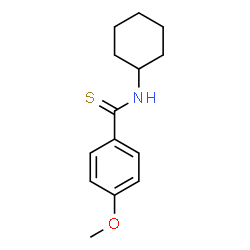 ChemSpider 2D Image | N-Cyclohexyl-4-methoxybenzenecarbothioamide | C14H19NOS