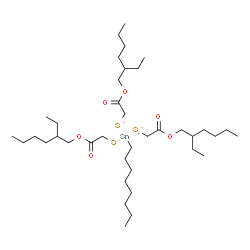 ChemSpider 2D Image | Octyltin tris(2-ethylhexylthioglycolate) | C38H74O6S3Sn