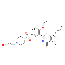 ChemSpider 2D Image | PROPOXYPHENYL THIOHYDROXYHOMOSILDENAFIL | C24H34N6O4S2